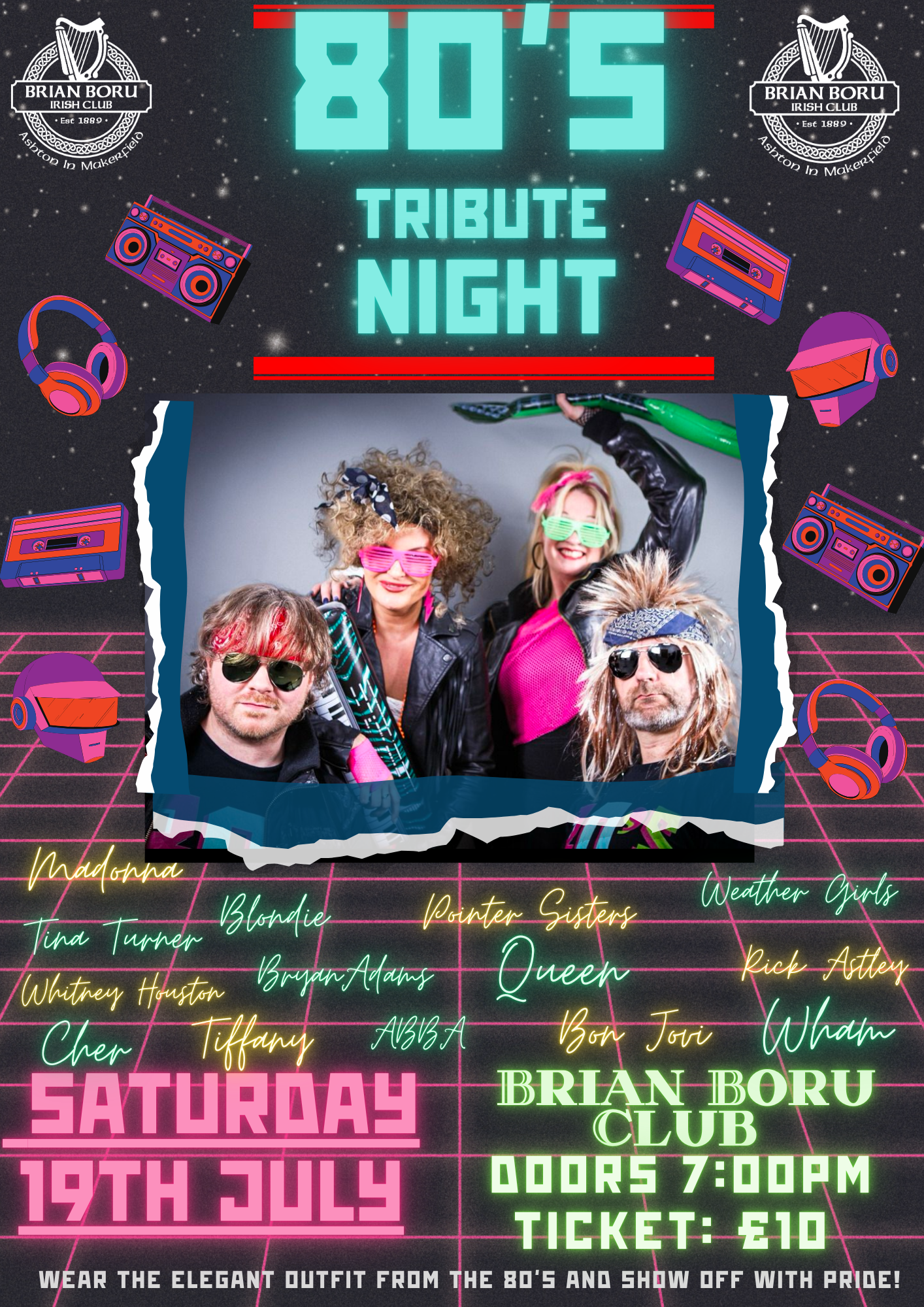 Back to 80's Party Instagram Post (Document (A4))